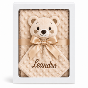 KIT MANTA COM NANINHA URSINHO BEGE