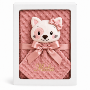 KIT MANTA COM NANINHA GATINHA ROSÊ
