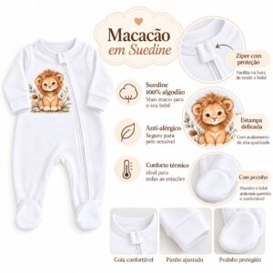 Kit Maternidade 5 peças Leão